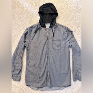 Men’s PacSun Gray Hooded Long Sleeve - M